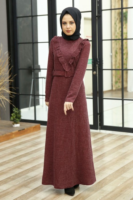 CLARET RED DRESS